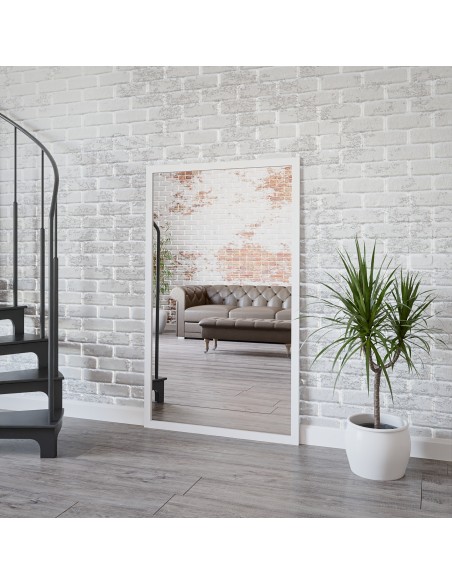 Veľké zrkadlo v jednoduchom elegantnom drevenom ráme - 4501 - farba rámu podľa vášho výberu