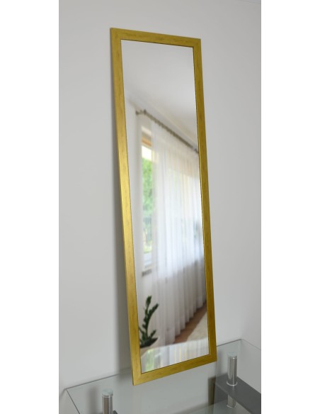 Veľké zrkadlo v jednoduchom elegantnom drevenom ráme - 4501 - farba rámu podľa vášho výberu