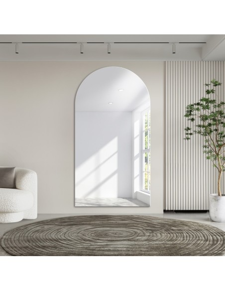 Polovičné oválne zrkadlo do kúpeľne - FRANK