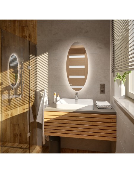 Eliptické zrkadlo s osvetlením - ELIPSA LED