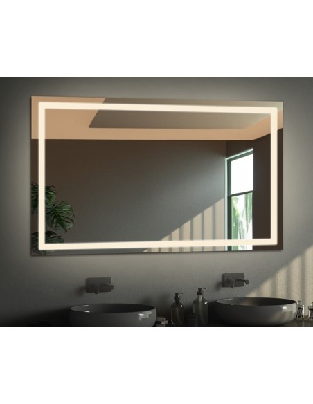 Obdĺžnikové zrkadlo s osvetlením - EMI LED