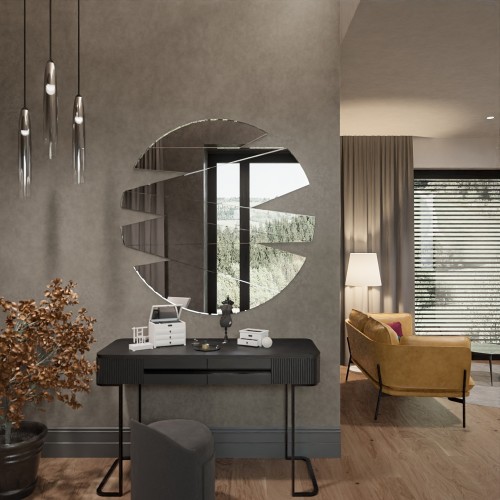 Okrúhle dekoratívne zrkadlo... 2