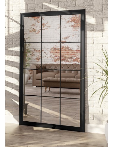 Loftové zrkadlo s priečkami –...