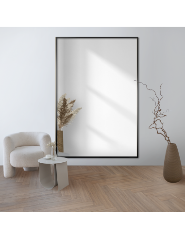 Obdĺžnikové zrkadlo v minimalistickom...