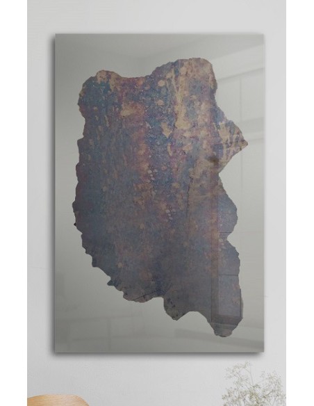 Veľké dekoratívne zrkadlo s nepravidelnou staršou doskou - ANTIK