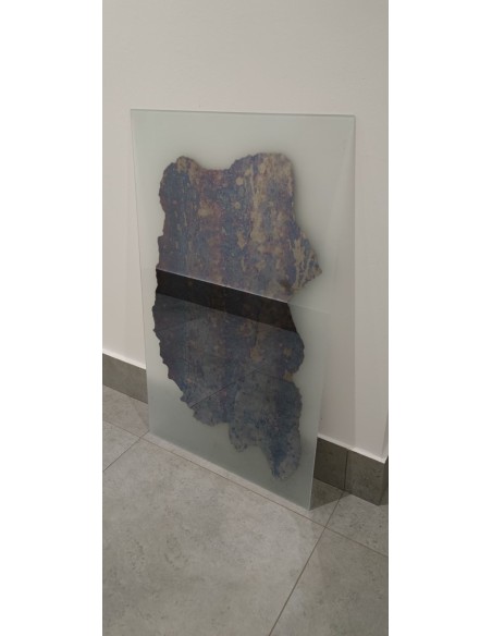 Veľké dekoratívne zrkadlo s nepravidelnou staršou doskou - ANTIK