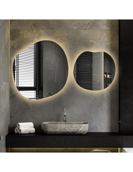 Súprava organických zrkadiel s podsvietením - SODALIT LED