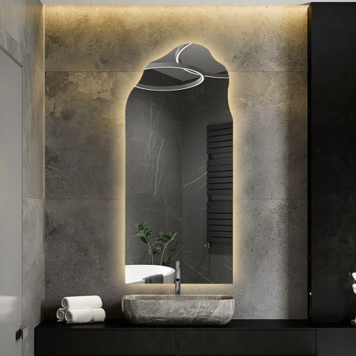 Polovičné oválne zrkadlo s... 2