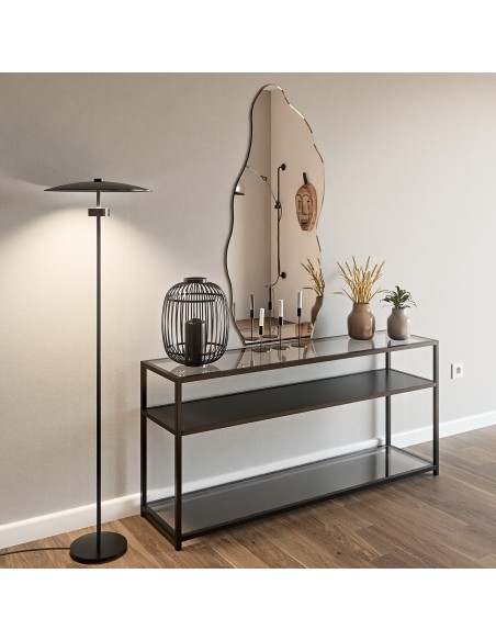 Dekoratívne polovičné oválne zrkadlo s organickým tvarom - AURO 2