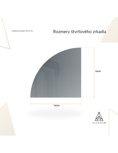 Zrkadlo štvrtkruhu v ráme s... Zrkadlo štvrtkruhu v ráme s...
