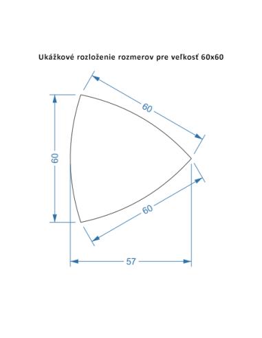 Trojuholníkové zrkadlo v ráme z MDF -...