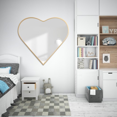 Zrkadlo v ráme MDF - HEART...