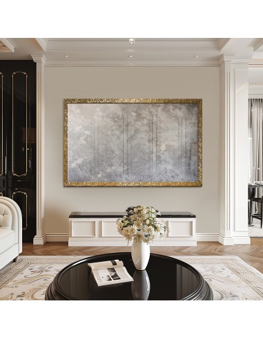 Luxusné nástenné zrkadlo so zlatým...