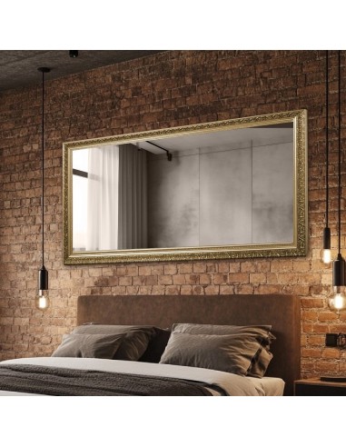 Luxusné nástenné zrkadlo v ornamentálnom ráme s grafitovou zrkadlovou plochou – AMADEUS GRAPHITE