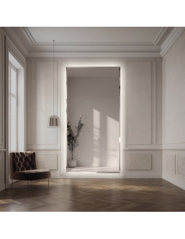 Obdĺžnikové osvetlené zrkadlo s...