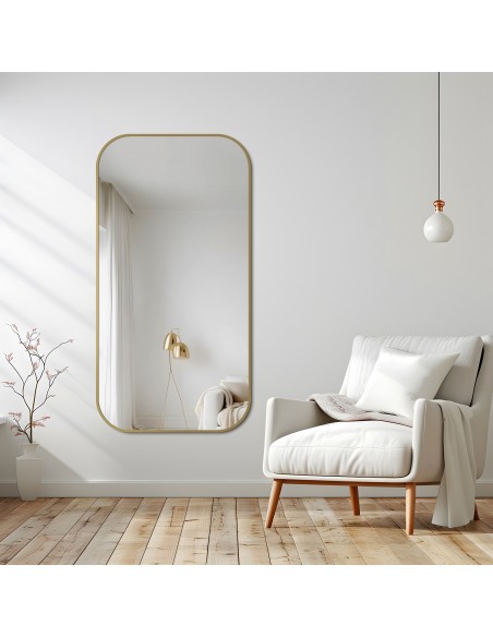 Zrkadlo v čiernom MDF SLIM ráme - GERDA - farba rámu podľa vášho výberu