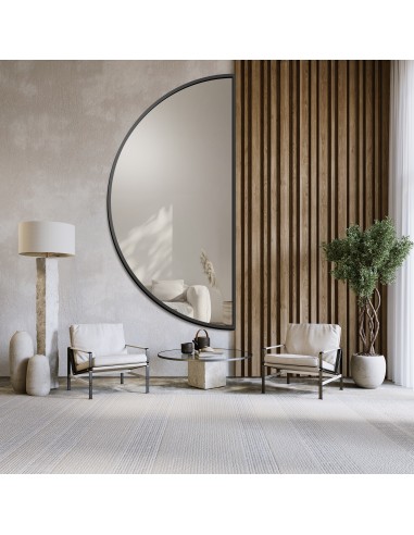 Polkruhové zrkadlo v zlatom MDF ráme... Polkruhové zrkadlo v zlatom MDF ráme...