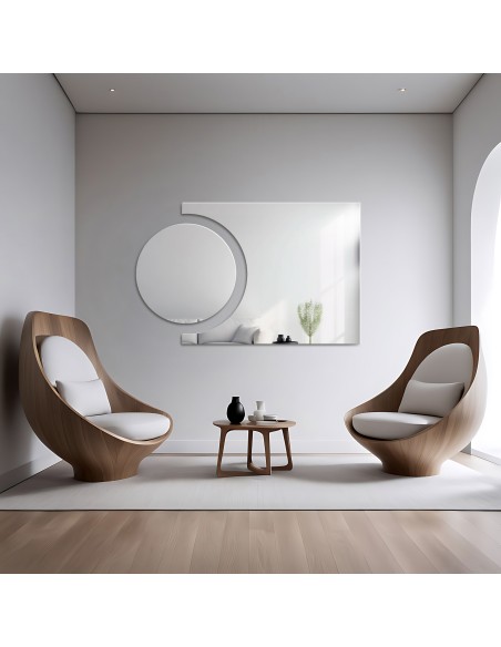 Súprava kúpeľňových zrkadiel kruh a kométa - KOSMIK