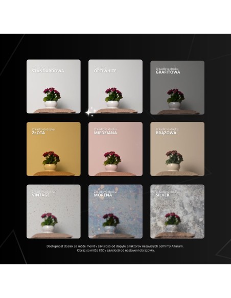 Veľké dekoratívne zrkadlo s farebným panelom - LISA