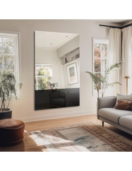 Veľké dekoratívne zrkadlo s farebným panelom - LORD