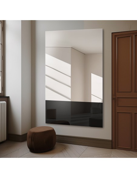 Veľké dekoratívne zrkadlo s farebným panelom - LORD