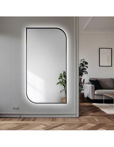 Zrkadlo v čiernom MDF SLIM ráme s...