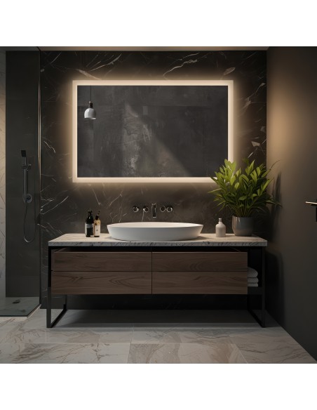 Obdĺžnikové zrkadlo s osvetlením - MOIRA LED