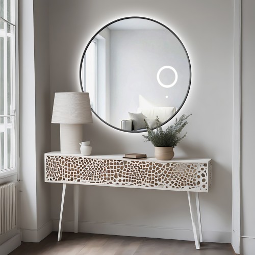 Zrkadlo okrúhle v rámiku s...