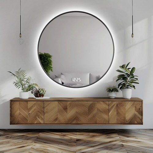 Zrkadlo okrúhle v rámiku s...