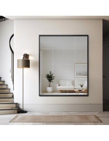 Moderné zrkadlo od Mirrors - TETRIS - v krásnom čiernom ráme