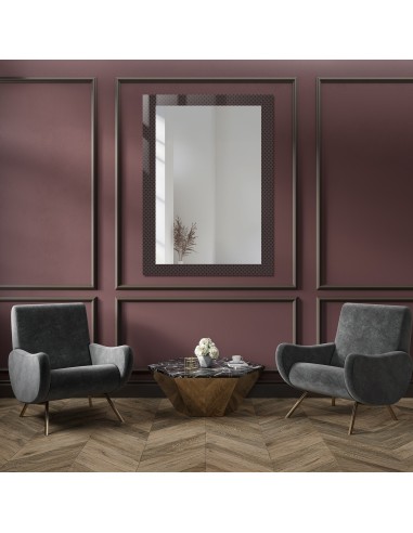 Dekoratívne obdĺžnikové zrkadlo na...