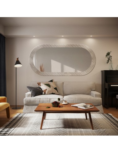 Dekoratívne oválne zrkadlo na...