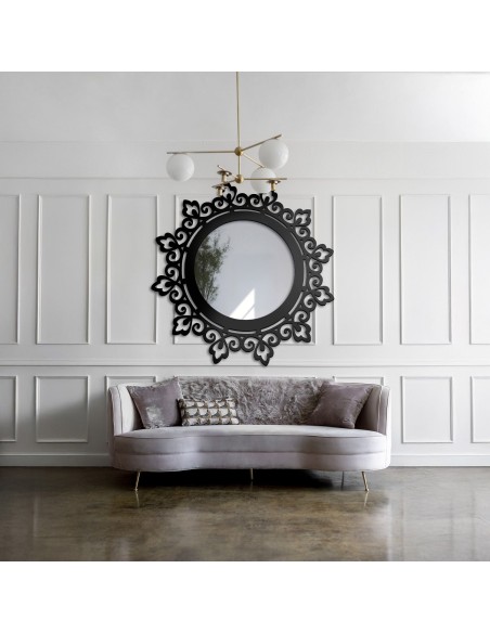 Dekoratívne zrkadlo v ažúrovom ráme LARA
