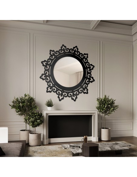 Dekoratívne zrkadlo v ažúrovom ráme LARA