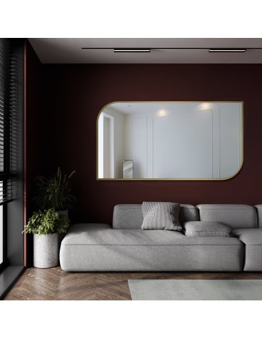 Zrkadlo v zlatom ráme MDF SLIM - SĹZA...