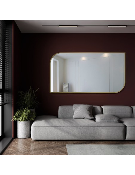 Zrkadlo v zlatom ráme MDF SLIM - SĹZA - farba rámu podľa vášho výberu