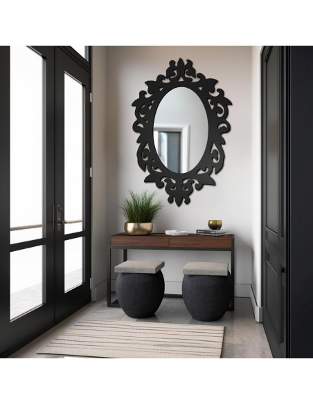 Dekoratívne zrkadlo v MDF ráme na toaletný stolík - ROMA - farba rámu podľa vášho výberu