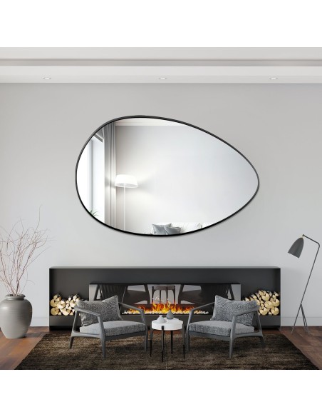 Organické zrkadlo v zlatom ráme MDF SLIM- ZOE - farba rámu podľa vášho výberu