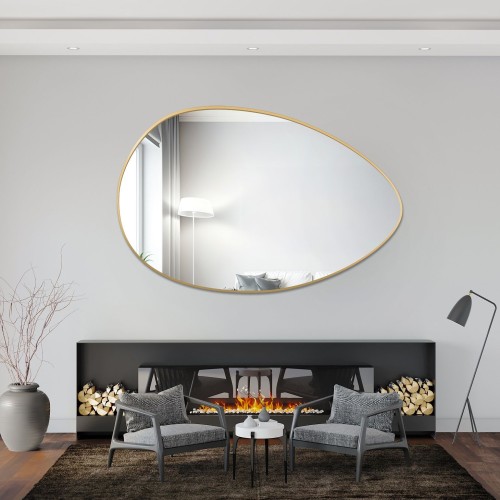 Organické zrkadlo v zlatom...