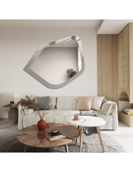 Dekoratívne zrkadlo na ornamentálnom skle Master Flex - LUXORA PRISTAL