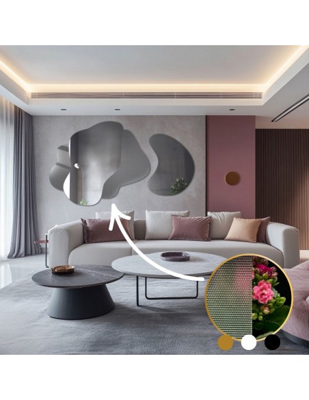 Dekoratívne zrkadlá na ornamentálnom skle Master Point - LUXORA ARTIVIS