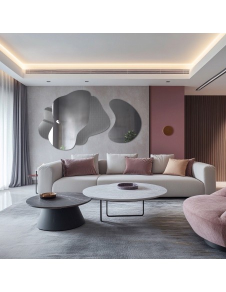 Dekoratívne zrkadlá na ornamentálnom skle Master Point - LUXORA ARTIVIS