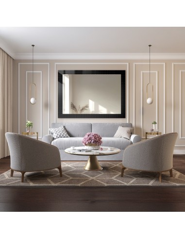 Dekoratívne obdĺžnikové zrkadlo na...