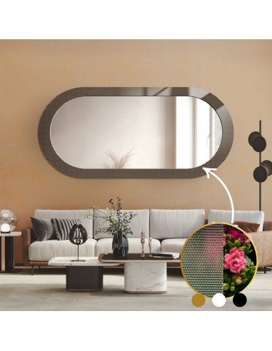 Dekoratívne oválne zrkadlo na... Dekoratívne oválne zrkadlo na...