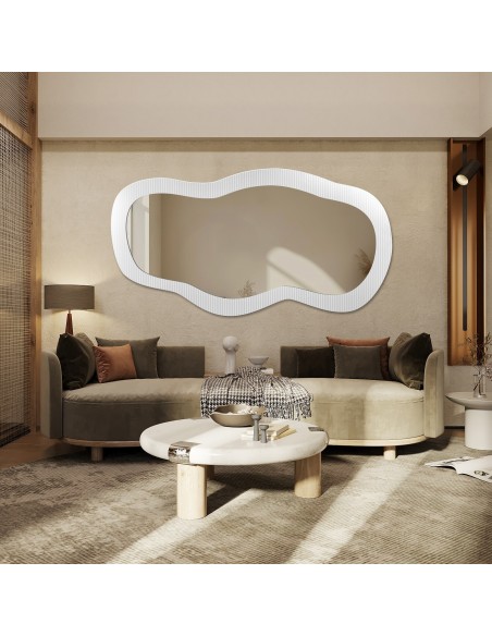 Dekoratívne zrkadlo na ornamentálnom skle Estriado - LUXORA GLASORI