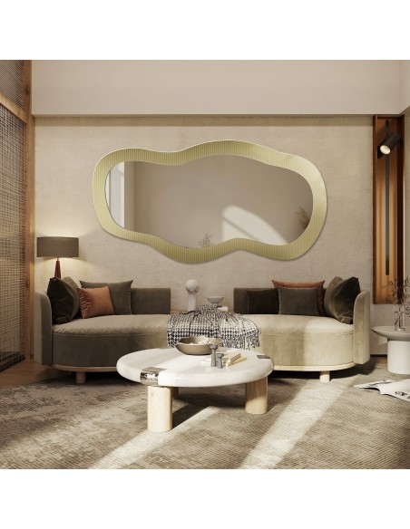 Dekoratívne zrkadlo na ornamentálnom skle Estriado - LUXORA GLASORI