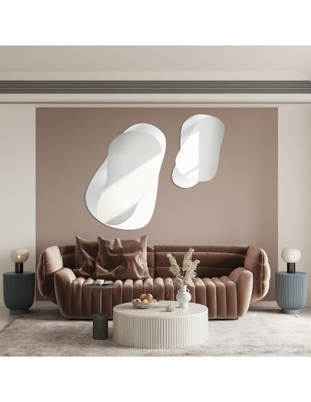 Dekoratívne zrkadlá na ornamentálnom skle Master Point - LUXORA GRAVELO