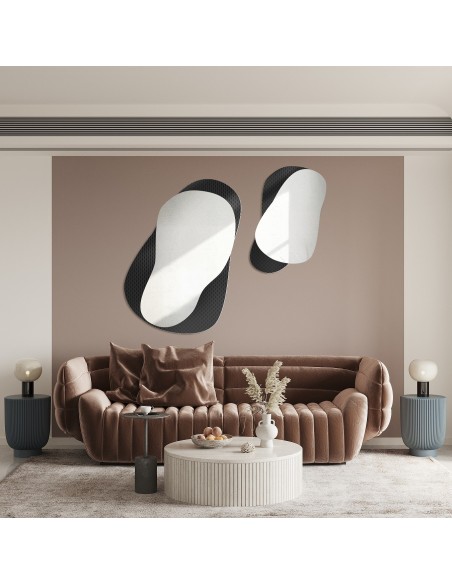 Dekoratívne zrkadlá na ornamentálnom skle Master Point - LUXORA GRAVELO