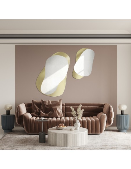 Dekoratívne zrkadlá na ornamentálnom skle Master Point - LUXORA GRAVELO