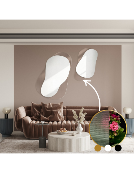 Dekoratívne zrkadlá na ornamentálnom skle Master Point - LUXORA GRAVELO